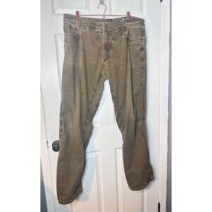 Kuhl Born In The Mountains Jeans 40X34 #108846 Vintage Patina Dye Color Green